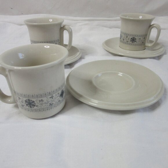 Lot of 3 Vintage ACF Espresso Demitasse Cups & Saucer Sets Made in Italy No. 62 - Picture 8 of 10